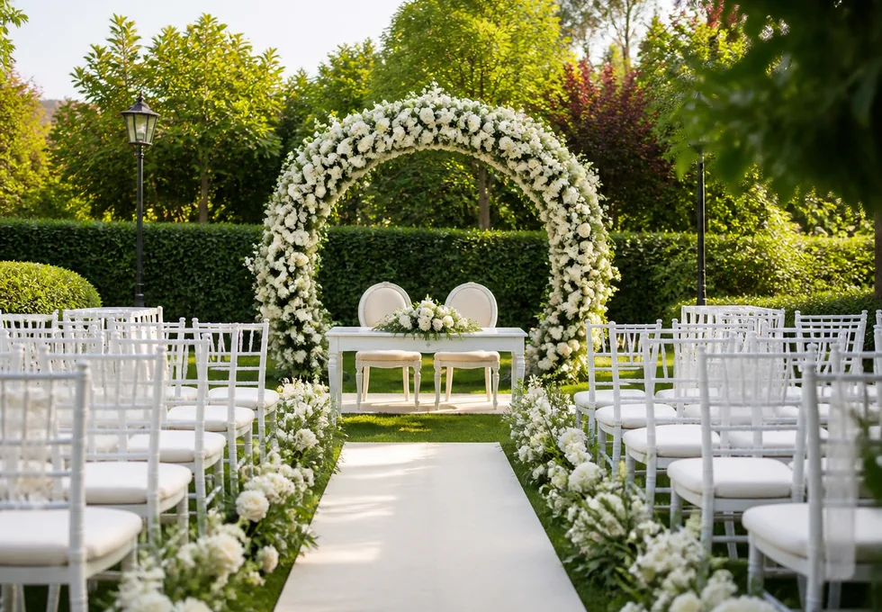 Yeşil Nesil Garden açık hava nikah seremonisi