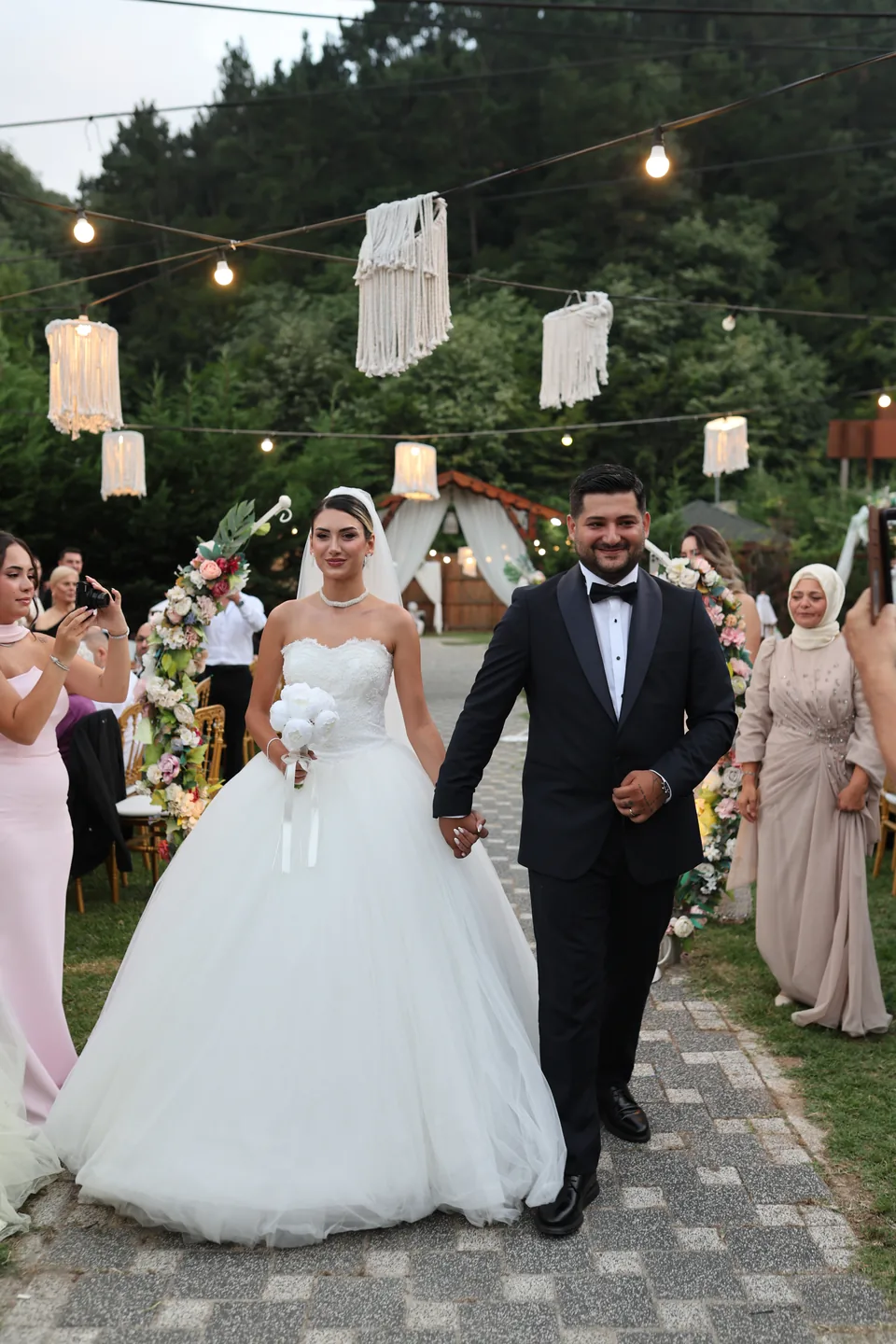 Rüya Bahçe gelin ve damat portresi